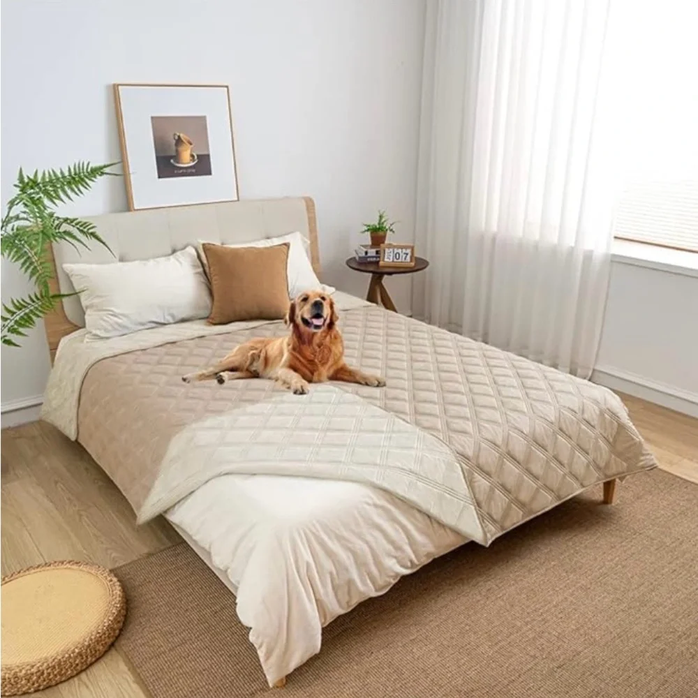 SUNNYTEX Waterproof & Reversible Dog Bed Cover Sofa, Cover Furniture Protector